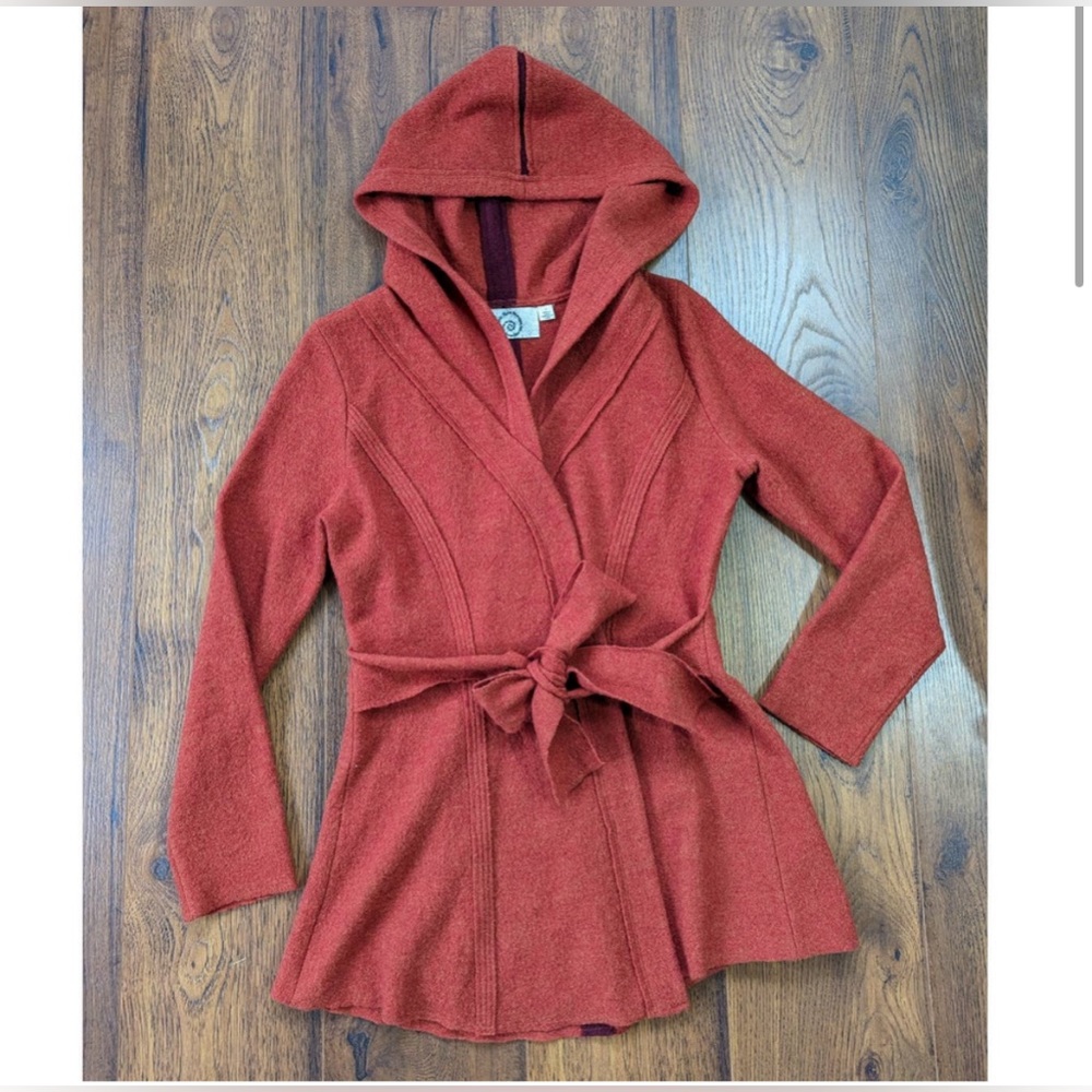 Rosie Neira Boiled Wool Hooded Cardigan